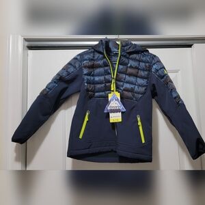 Boys Snozu Fleece lined Hooded winter Jacket Size Small (7/8)
